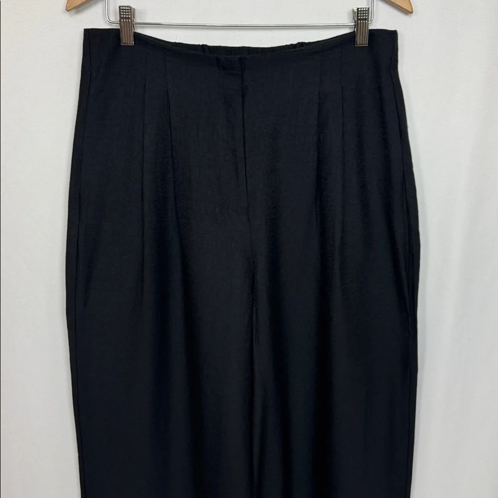Ellen Tracy‎ Women’s Pleated Wide Leg Pants Large Black